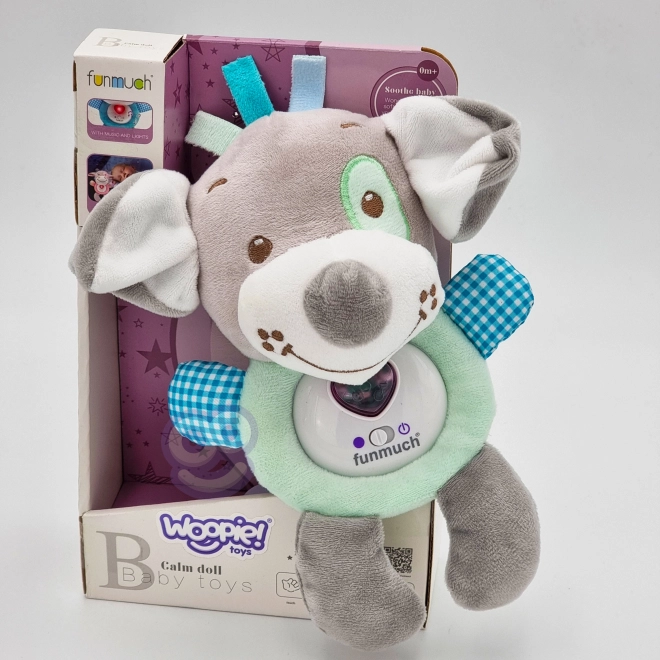 Interaktiver Baby-Kuschelhund Schlafmusik Pluschtier