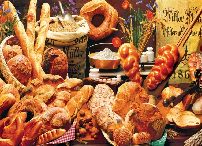 Eurographics Puzzle Kuchen mit Gebäck 1000 Teile