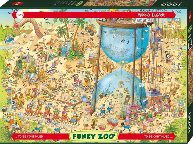 Heye-Puzzle Verrückter Zoo: Wüstenausstellung
