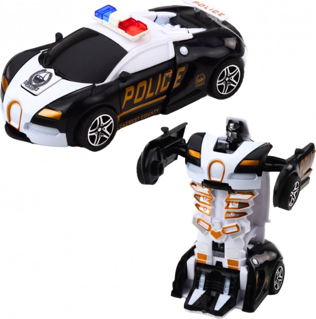 Auto Roboter 2in1 Sportliches Polizeiauto