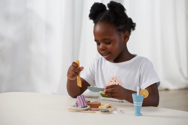 Holz Mittagessenset für Kinder