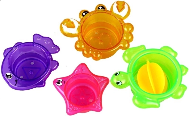 Stapelbecher mit Meerestieren