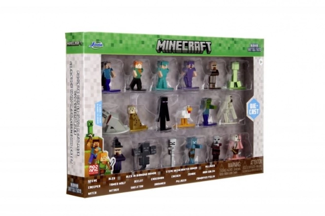 Minecraft Sammelfiguren aus Metall 18er-Set