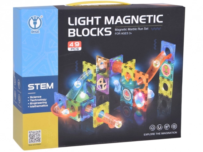 Leuchtende Magnetische Bausteine 3D für Kinder