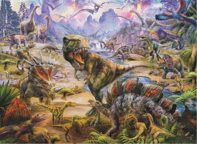 Puzzle 2D Dinosaurier mit 300 Teilen