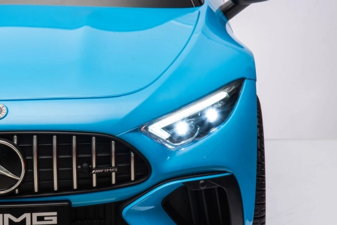 Elektrisches Kinderfahrzeug Mercedes AMG SL63 Blau Lackiert