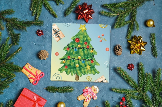Fröhlicher Weihnachtsbaum Diamantmalset