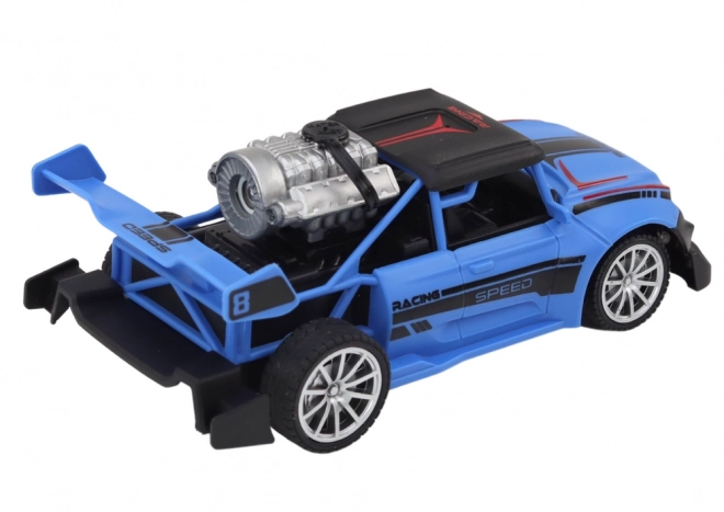 R/C Auto mit Rauch- und Lichteffekt, Blau