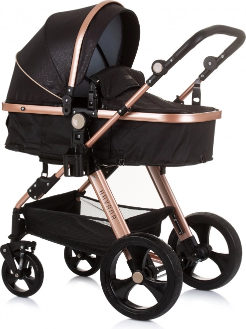 Chipolino Kinderwagen Havana 2in1 Obsidian Gold