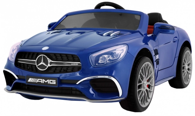 Mercedes AMG SL65 für Kinder Blaue Farbe + Fernbedienung + Gepäckträger + Sitzverstellung + MP3 LED + Langsamer Start