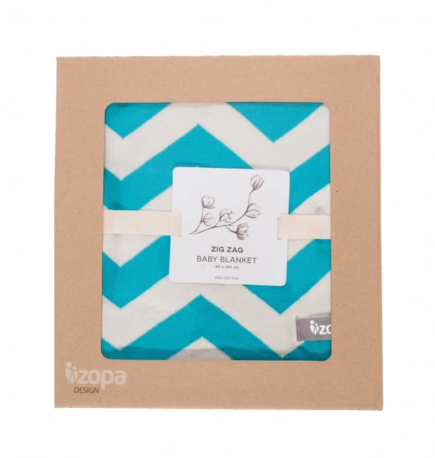 Babydecke Zigzag Mint