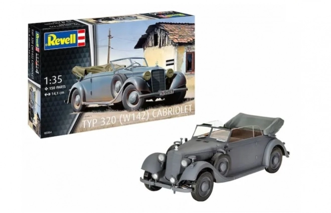 Plastikmodellauto Typ 320 Cabriolet 1/35