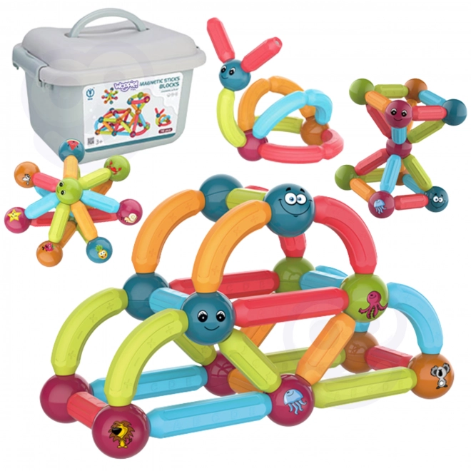 Magnetische Bauklötze Lernspielzeug Set 52 Teile