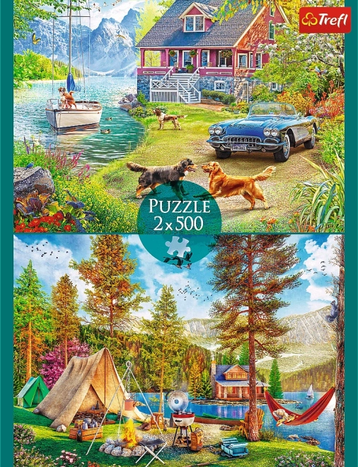 Sommerentspannung Puzzles 2x500 Teile