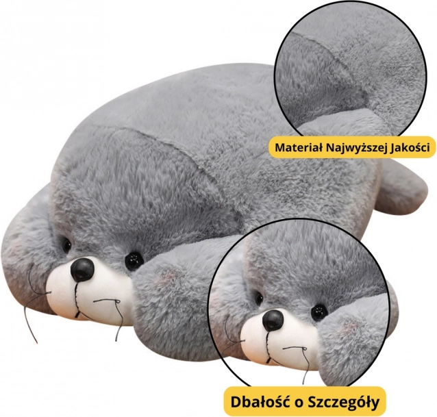 Graues Plüsch-Kuscheltier Seehund 29 cm
