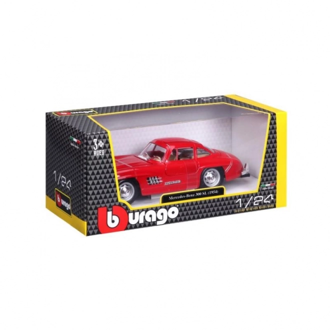 Mercedes Benz 300SL Rot Modellauto von Bburago