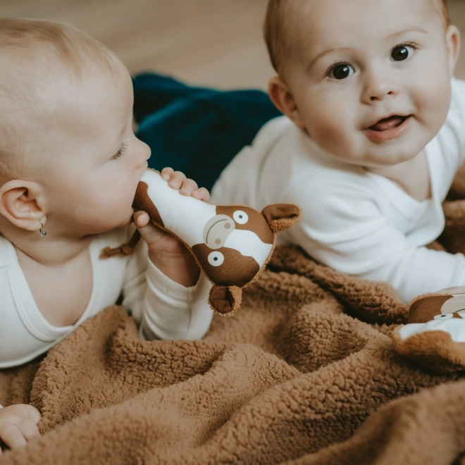 Ababu Kinderwagen-Spielzeug Rassel Kälbchen