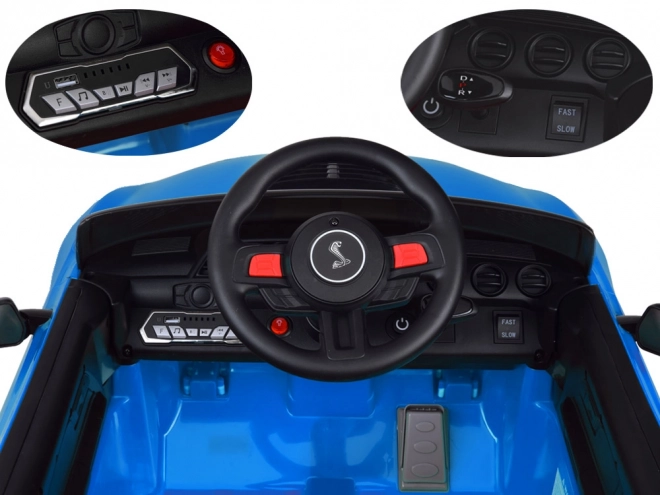 Batteriebetriebenes Auto Ford Mustang Shelby für Kinder – Blau