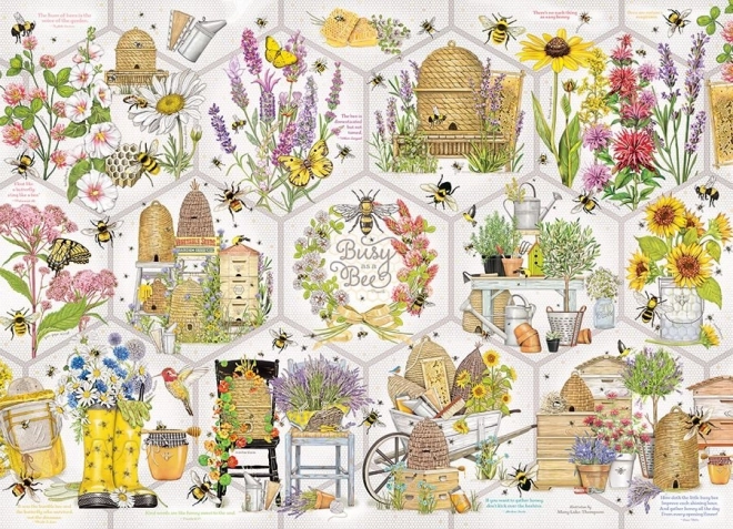 COBBLE HILL Puzzle Emsig wie eine Biene 500 Teile
