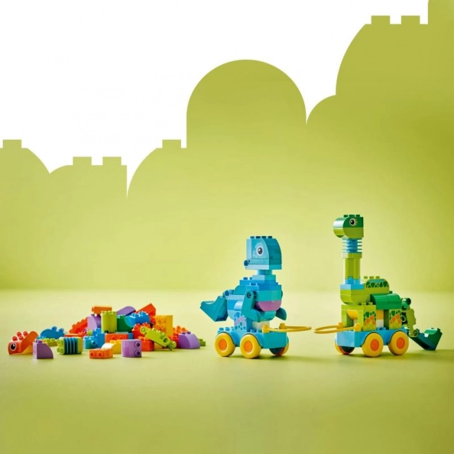 LEGO DUPLO 3 in 1 Baukasten: Dinosaurier auf Rädern