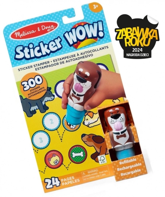 Sticker WOW! Stickerbuch mit Hundestempel