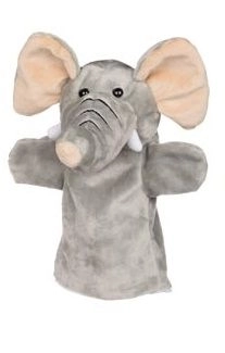 Goki Handpuppen Set - Elefant, Giraffe und Löwe