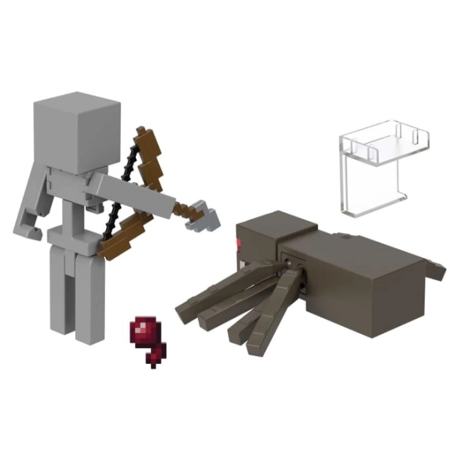 Minecraft-Skelett- und Spinnenfigurenset