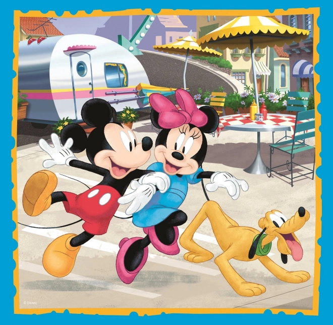 Puzzle Mickey Mouse und Freunde 3 in 1