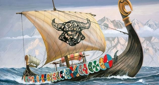 Wikingerschiff Modell