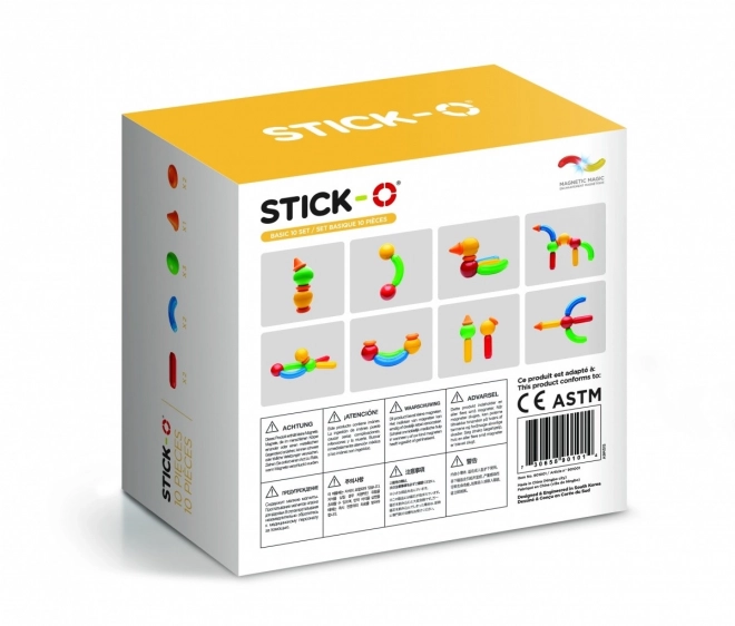 Stick-O Basis 10-teiliges Magnetbauset