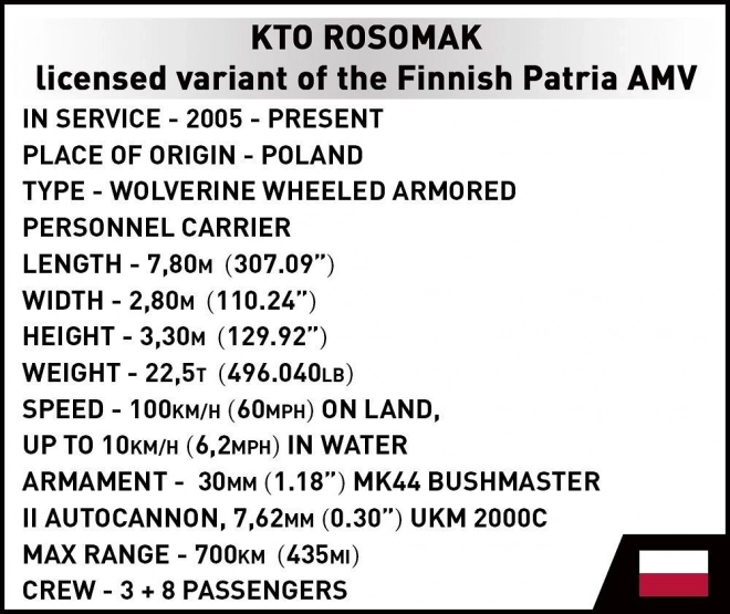 Klemmbausteine KTO Rosomak 666 Stück