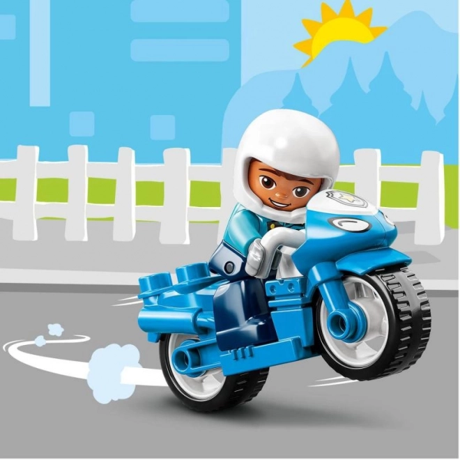 Lego Duplo Stadt - Polizeimotorrad