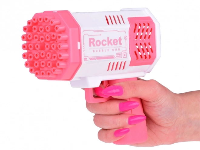 Pistolett für Seifenblasen mit Licht und Flüssigkeit für Kinder