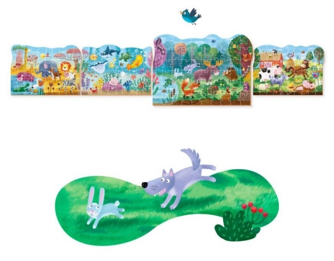 Puzzle Waldtiere 60 Teile