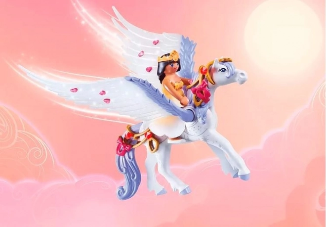 Magisches Prinzessinnen-Set mit himmlischem Regenbogen-Pegasus