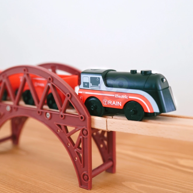 Elektrische Lokomotive mit Anhängern von Woopie