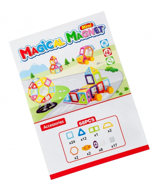 Magnetische Bausteine Mini Magical Magnet 68 Teile