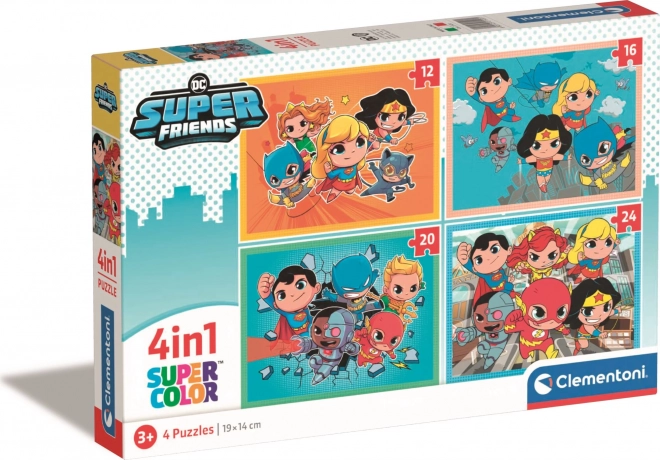 Puzzle 4-in-1 - DC Super Friends