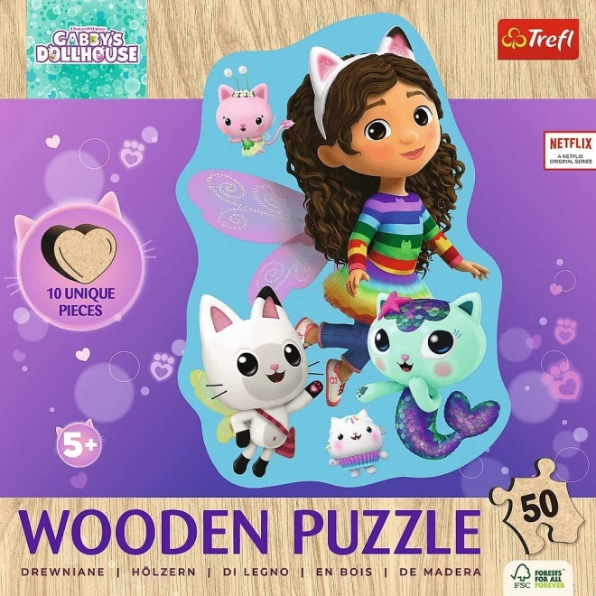 Holzpuzzle 50 Teile Gabby‘s Puppenhaus