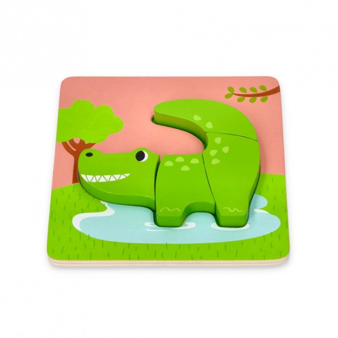 Set aus vier Tierpuzzles