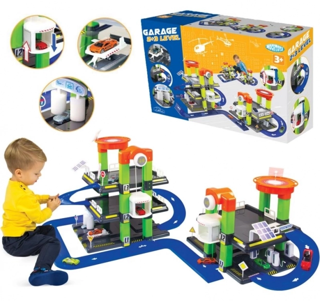 Dreistöckige Parkgarage für Kinder