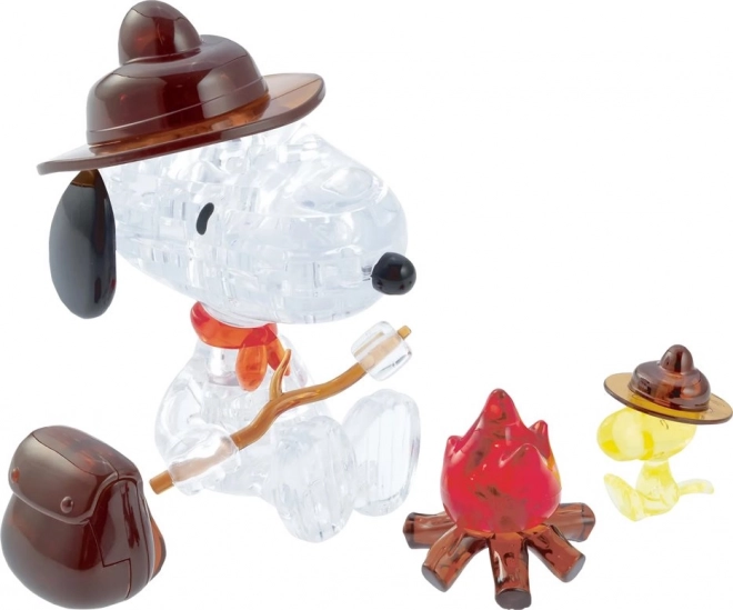 3D Kristallpuzzle Camper Snoopy