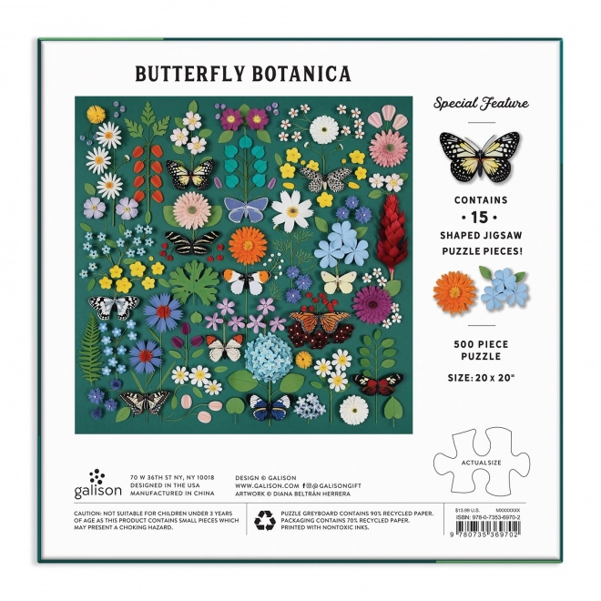 Schmetterlings-Botanikgarten Puzzle