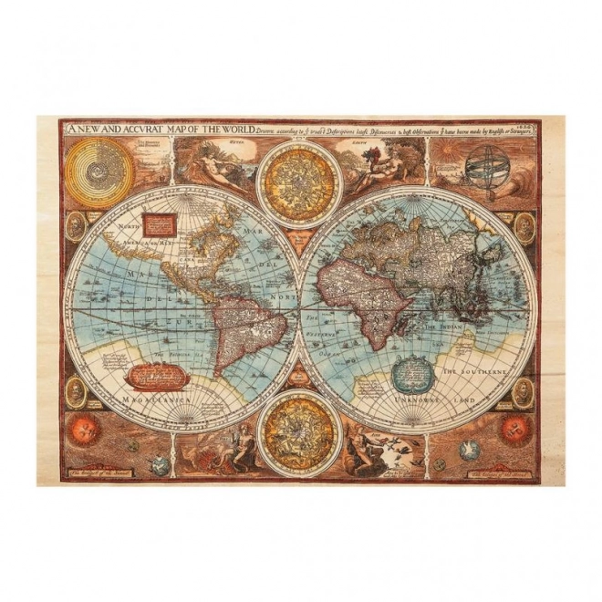 Puzzle Weltkarte 1626, 500 Teile