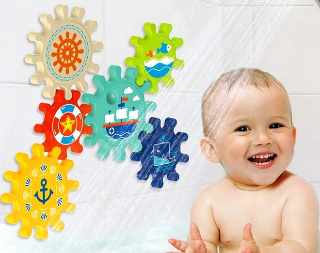 Badespielzeug Zahnräder von Woopie