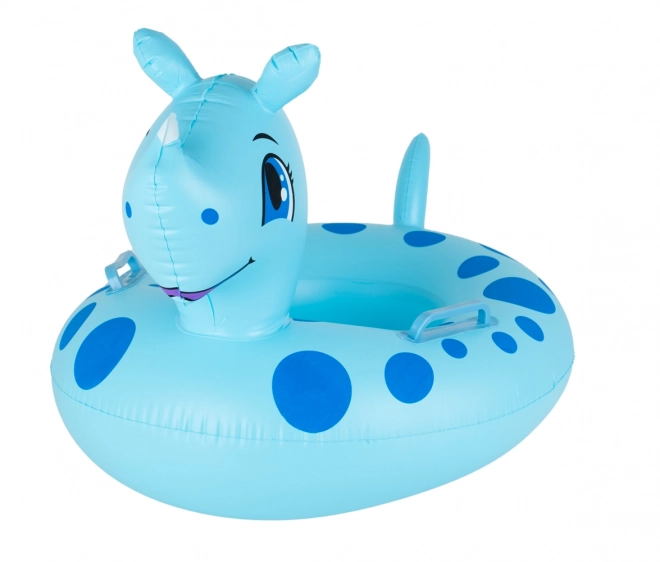 Aufblasbarer Baby-Schwimmring mit Sitz - Nashorn Design, Max 15 kg, 1-3 Jahre