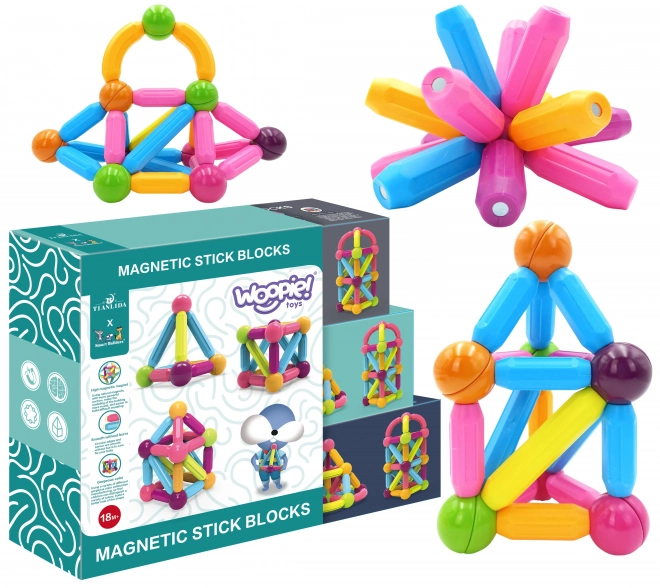 Woopie magnetisches Bildungsspielzeug, 38 Teile