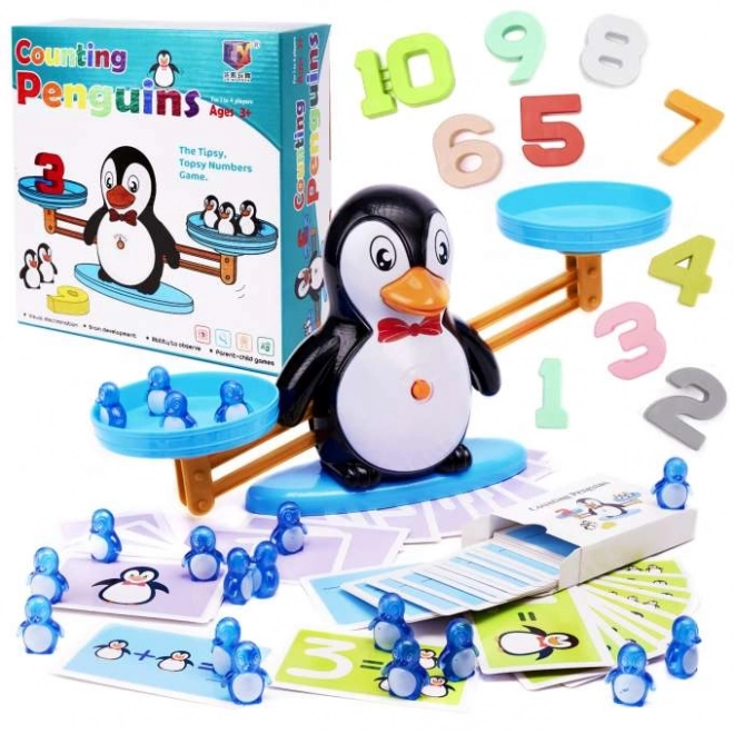 Edukative Waage mit Eulenmotiv – Pinguin