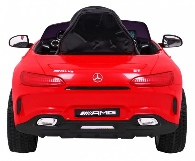 Mercedes Benz GT Batterie für Kinder Rot + Fernbedienung + langsamer Start + MP3 LED