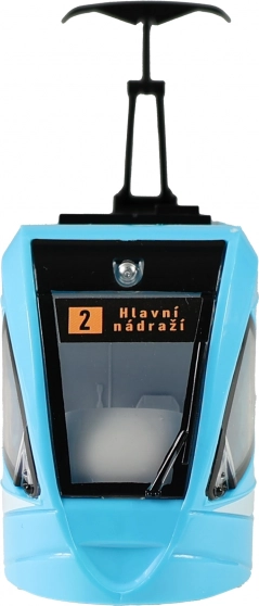 Moderne Straßenbahn Ostrava blau 47 cm